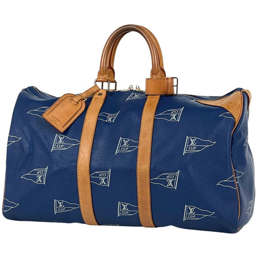Louis Vuitton Keepall 45 Cup Boston Bag San Diego Blue