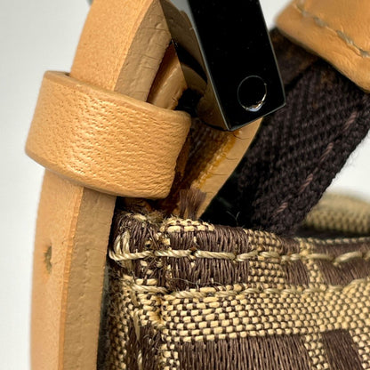 Fendi Zucchino Pattern Handbag 2-Way Canvas Beige — view 5