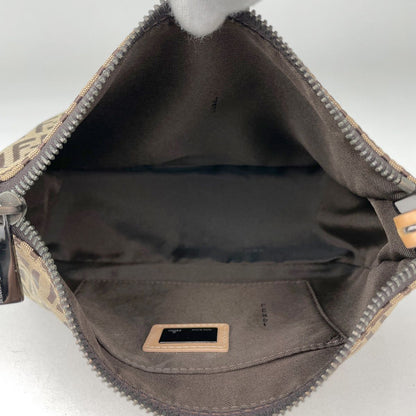 Fendi Zucchino Pattern Handbag 2-Way Canvas Beige — view 7