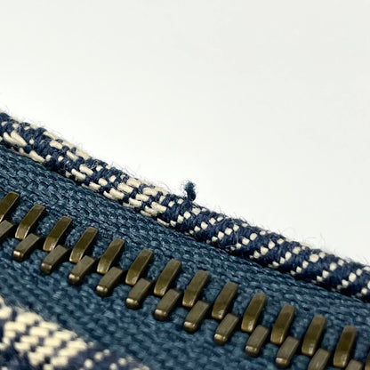 Celine Paris Macadam Shoulder Bag Denim Blue Brown — view 4