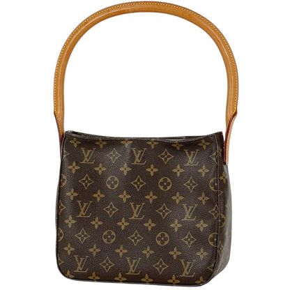 Louis Vuitton Looping MM Shoulder Bag Monogram Brown