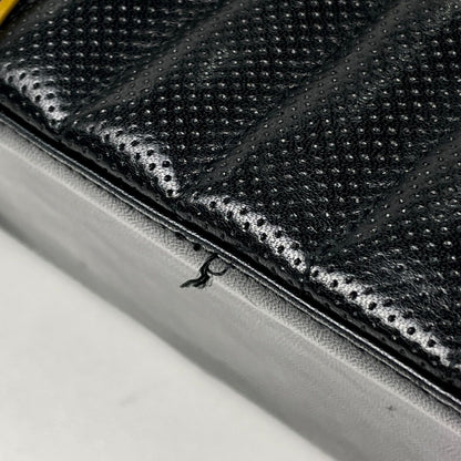 Dior Montenecris Handbag Trailer Leather Black Yellow — view 4