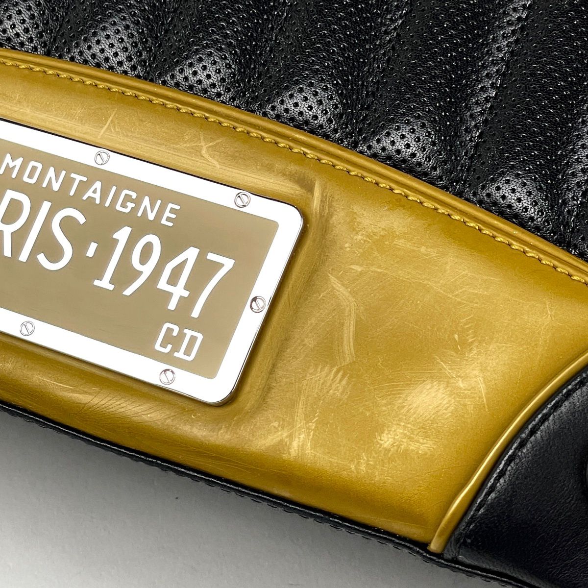 Dior Montenecris Handbag Trailer Leather Black Yellow — view 5