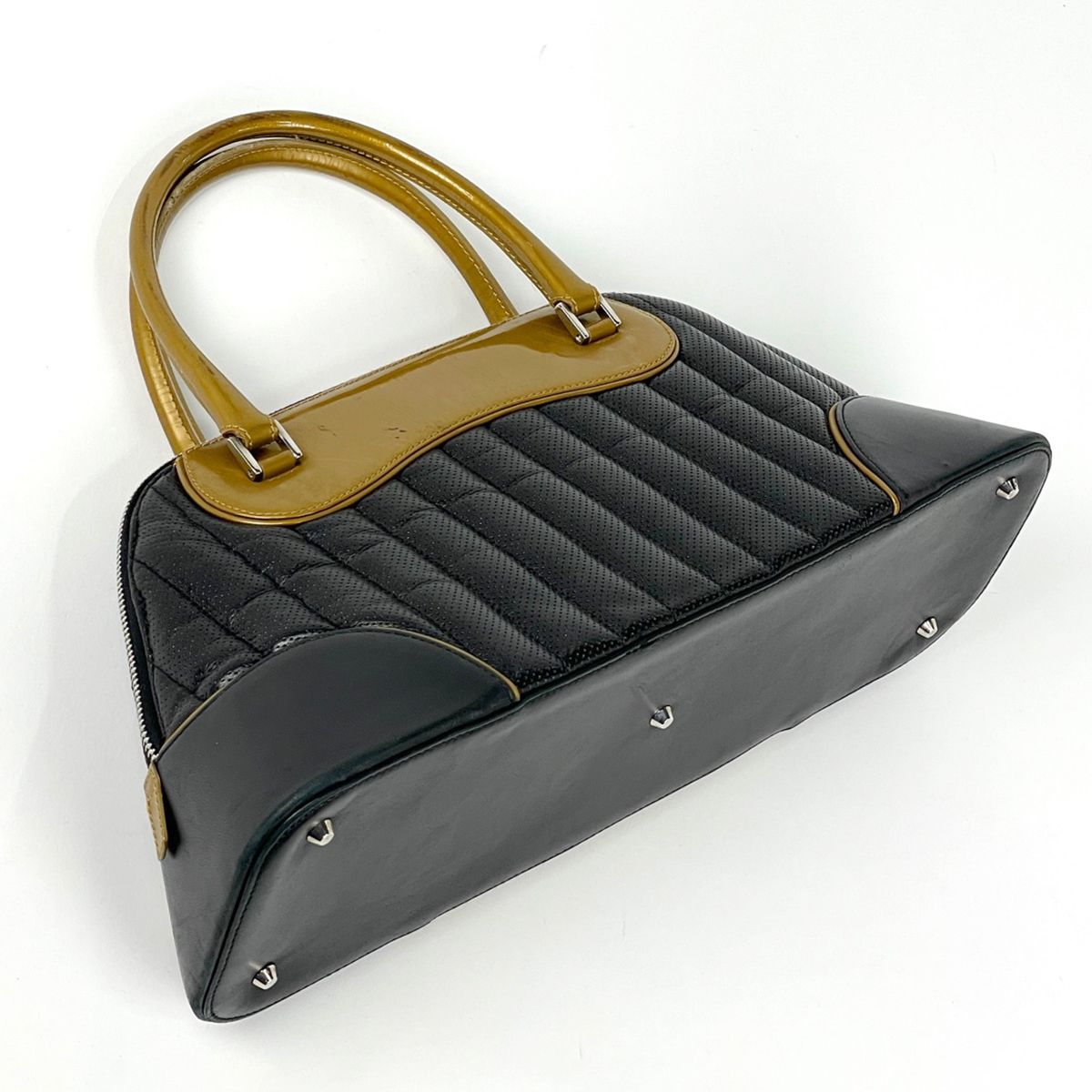 Dior Montenecris Handbag Trailer Leather Black Yellow — view 2