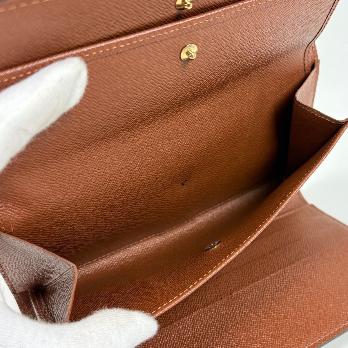 Louis Vuitton Porte Tresor International Trifold Wallet Monogram Brown — view 5