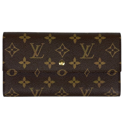 Louis Vuitton Porte Tresor International Trifold Wallet Monogram Brown