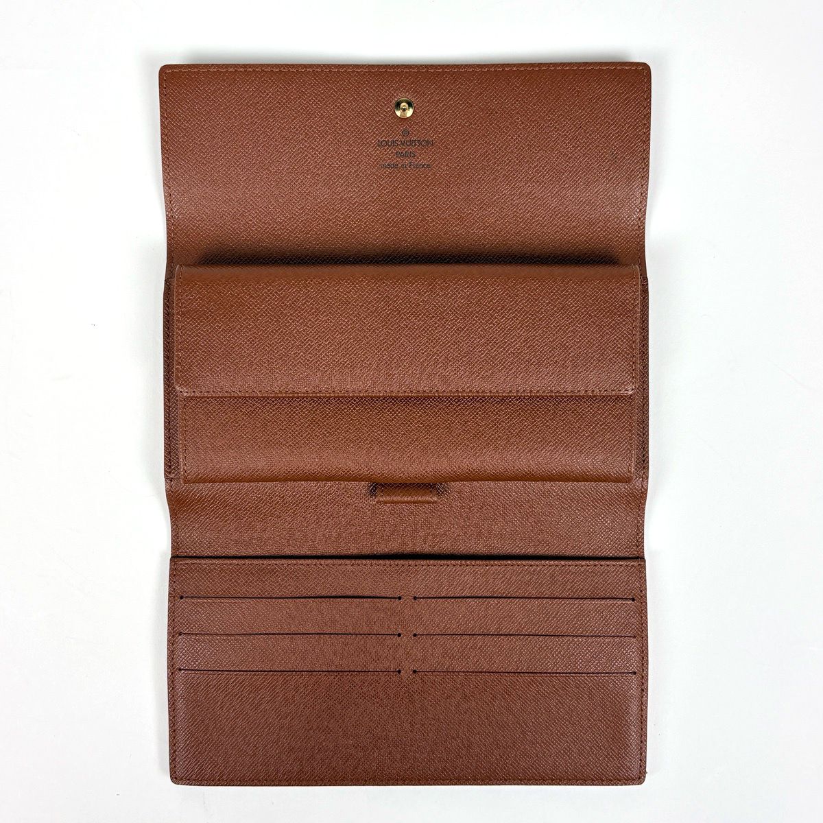 Louis Vuitton Porte Tresor International Trifold Wallet Monogram Brown — view 6