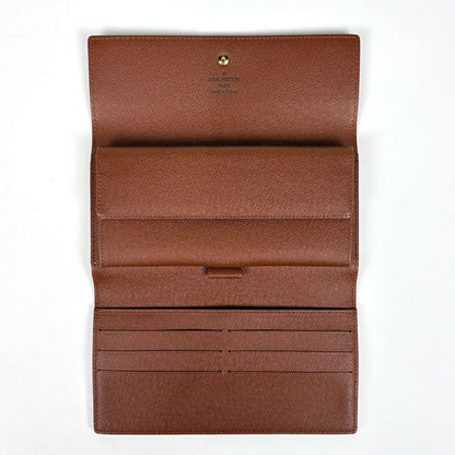 Louis Vuitton Porte Tresor International Trifold Wallet Monogram Brown — view 6