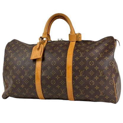 Louis Vuitton Keepall 50 Boston Bag Monogram Brown