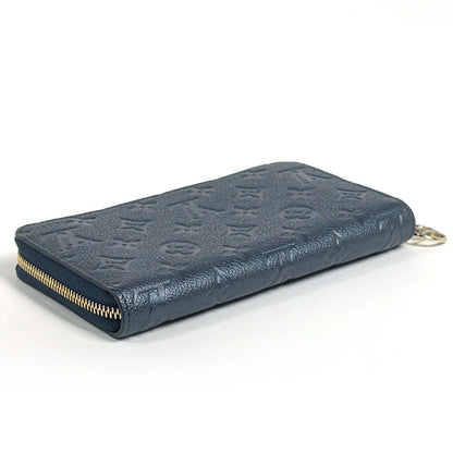 Louis Vuitton Zippy Wallet Zip Around Metallic Monogram Empreinte Navy Blue — view 2
