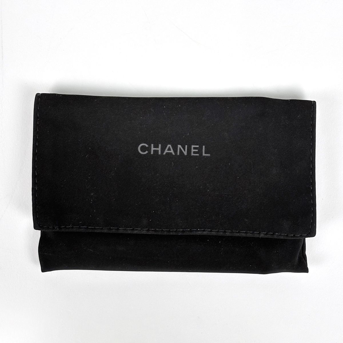 Chanel CC Logo Coin Case Card Caviar Leather Black — view 6