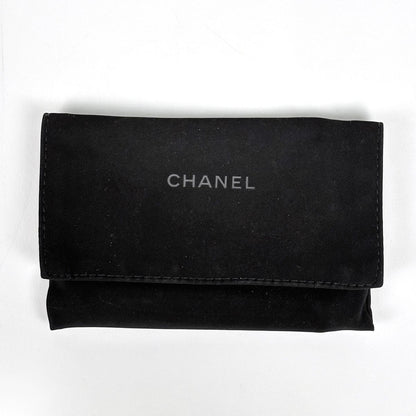 Chanel CC Logo Coin Case Card Caviar Leather Black — view 6