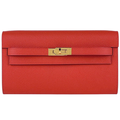 Hermes Kelly to Go 2-Way Shoulder Bag Wallet Veau Epsom Capucines