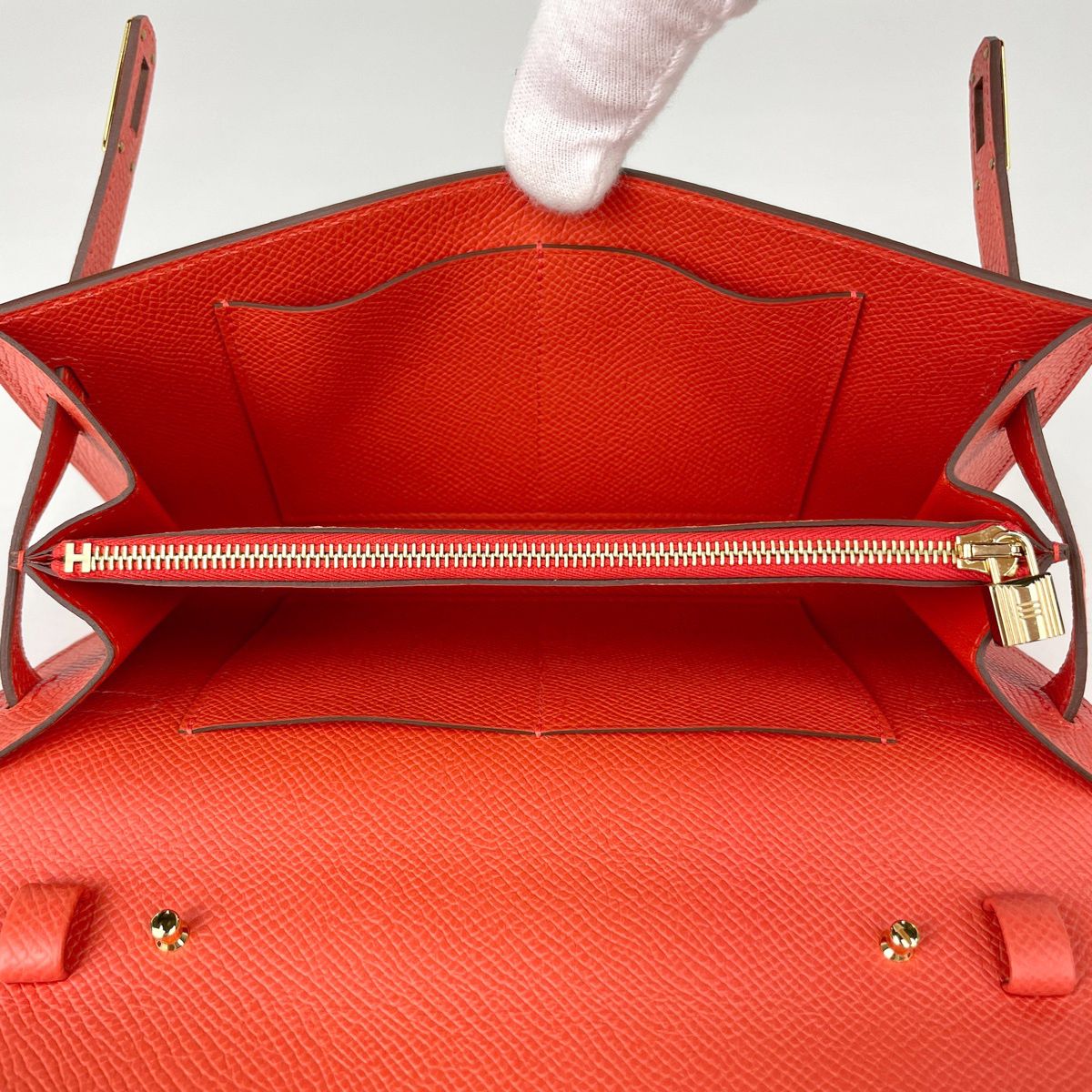 Hermes Kelly to Go 2-Way Shoulder Bag Wallet Veau Epsom Capucines — view 5