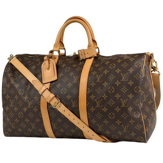 Louis Vuitton Keepall Bandouliere 50 Boston Bag Monogram Brown