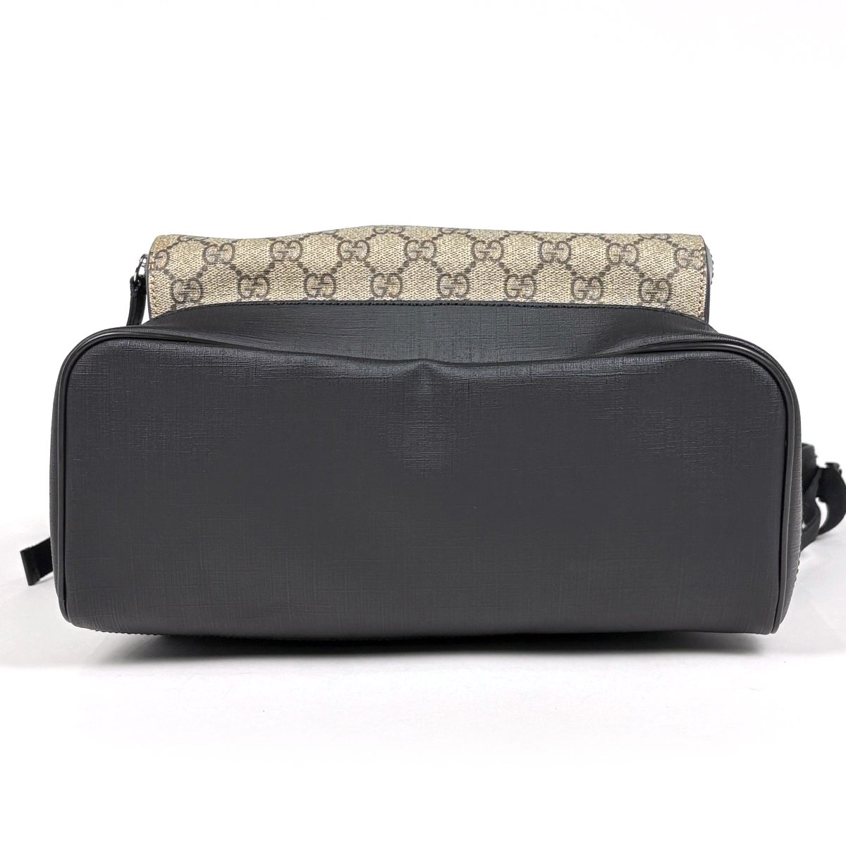 Gucci GG Pattern Backpack Sac Beige Black — view 3