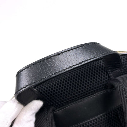 Gucci GG Pattern Backpack Sac Beige Black — view 6