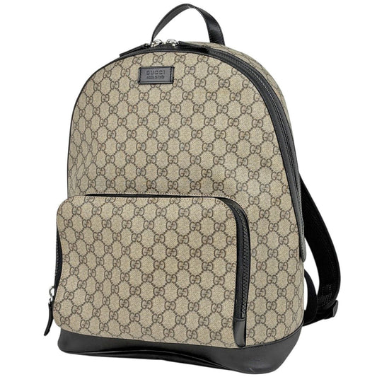 Gucci GG Pattern Backpack Sac Beige Black