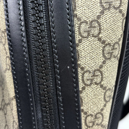 Gucci GG Pattern Backpack Sac Beige Black — view 5
