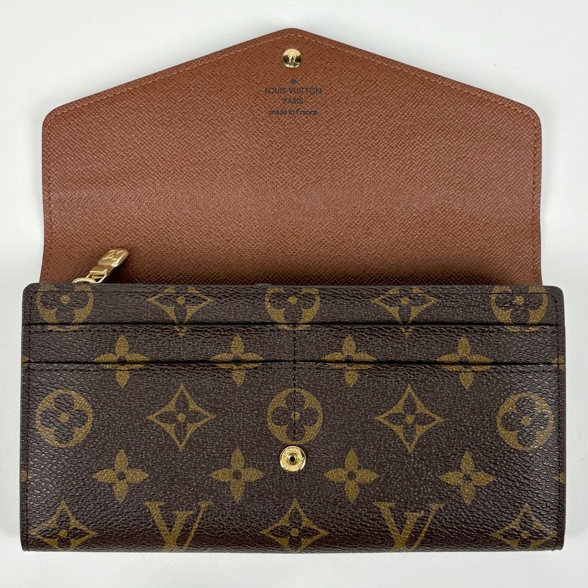 Louis Vuitton Portefeuille Sarah Wallet Monogram Brown — view 7