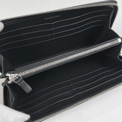 Balenciaga Logo Wallet Leather Black — view 6