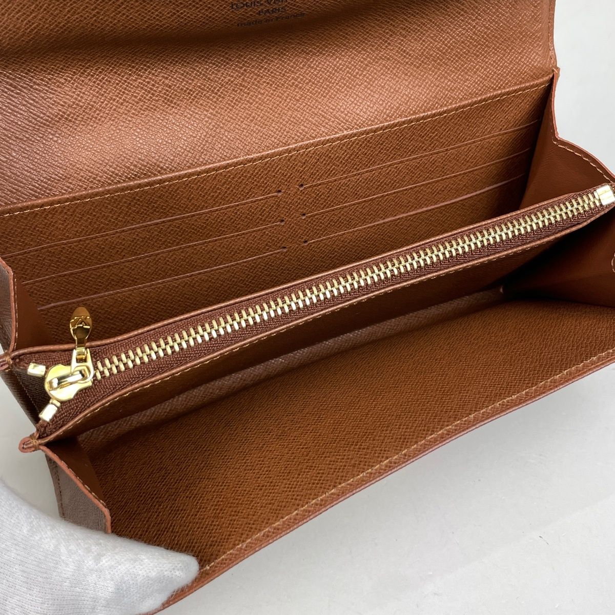 Louis Vuitton Portefeuille Sarah Wallet Monogram Brown — view 6