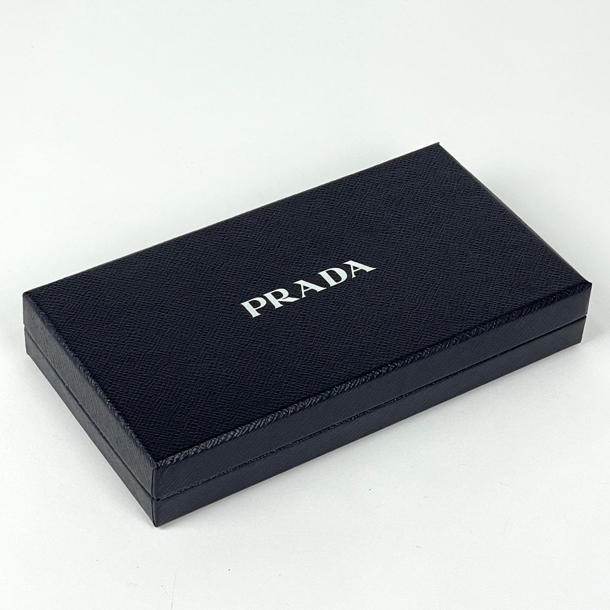 Prada Logo Zip Around Wallet Round Zip Saffiano Leather Beige — view 8