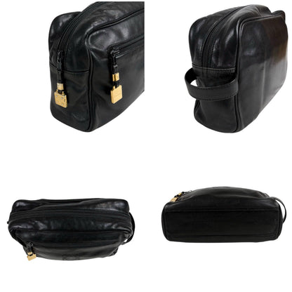 Loewe Anagram Logo Clutch Multi Pouch Black Leather — view 4