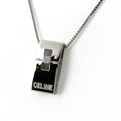 Celine Diamond Necklace Platinum Pendant