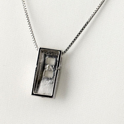 Celine Diamond Necklace Platinum Pendant — view 3