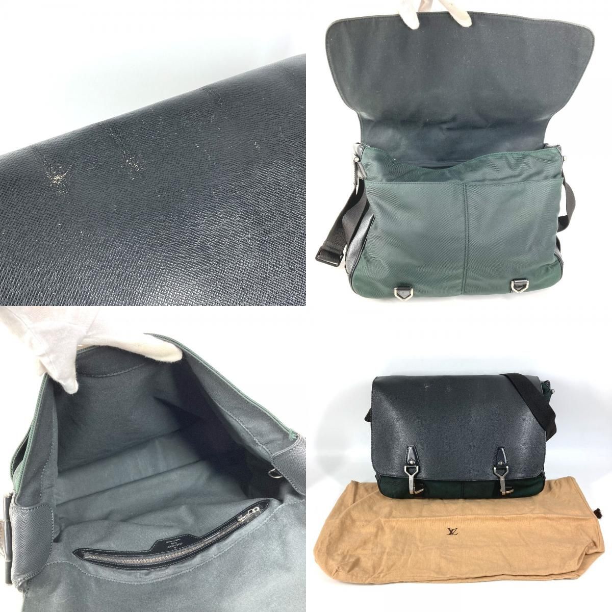 Louis Vuitton Shoulder Bag Delsu Nylon Khaki — view 8