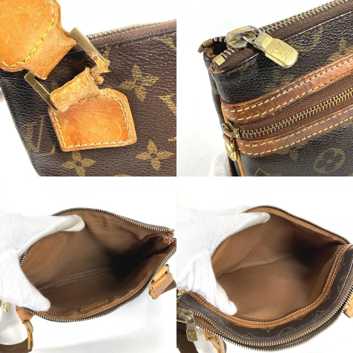 Louis Vuitton Shoulder Bag Pochette Bosphor Monogram Canvas Brown — view 8