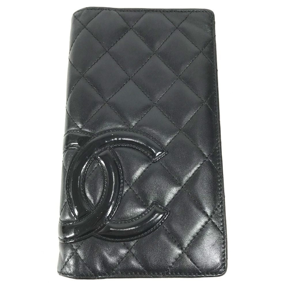 Chanel Wallet CC Logo Leather Black