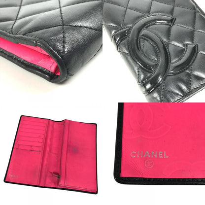 Chanel Wallet CC Logo Leather Black — view 7