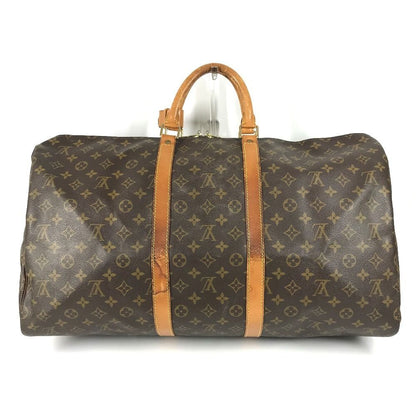 Louis Vuitton Boston Bag Keepall 55 Monogram Canvas Brown — view 2