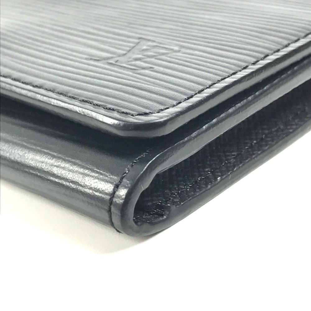 Louis Vuitton Card Case Business Holder Epi Leather Noir Black — view 6