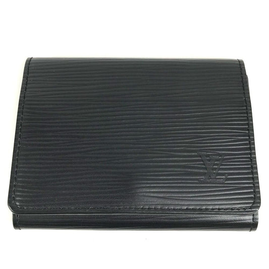 Louis Vuitton Card Case Business Holder Epi Leather Noir Black