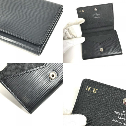 Louis Vuitton Card Case Business Holder Epi Leather Noir Black — view 8