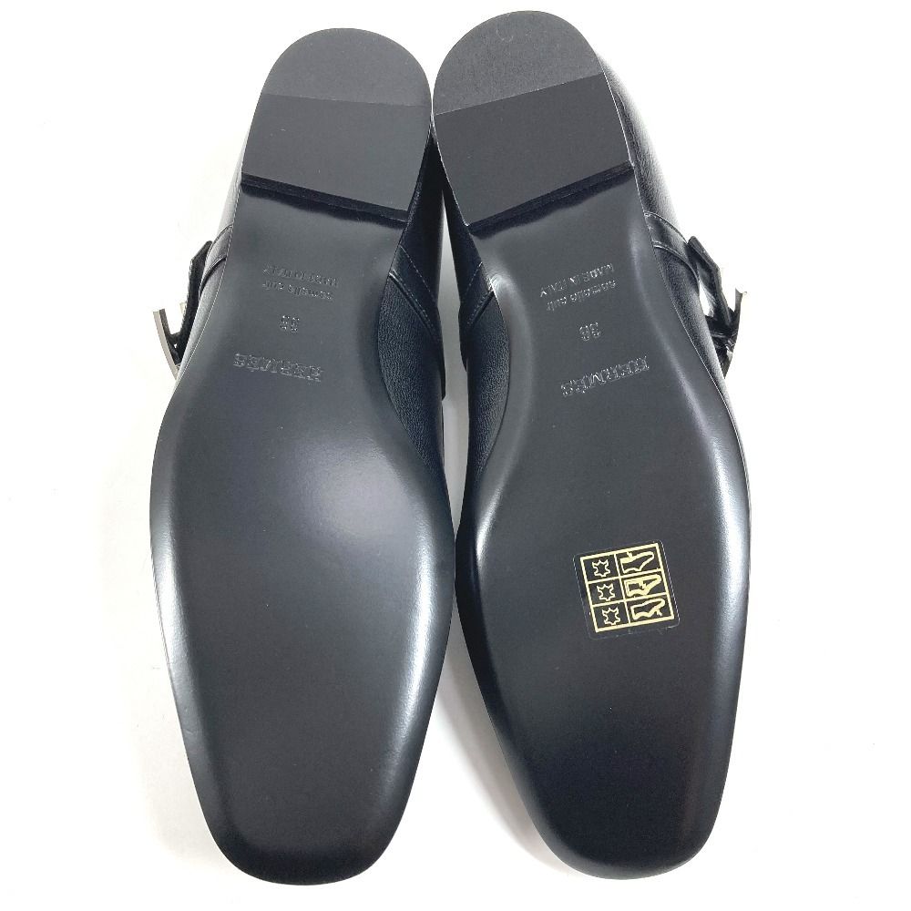 Hermes Leather Shoes Jane Black — view 2