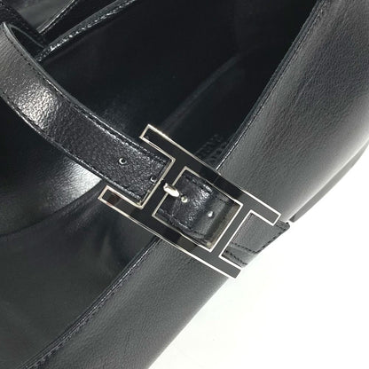 Hermes Leather Shoes Jane Black — view 4