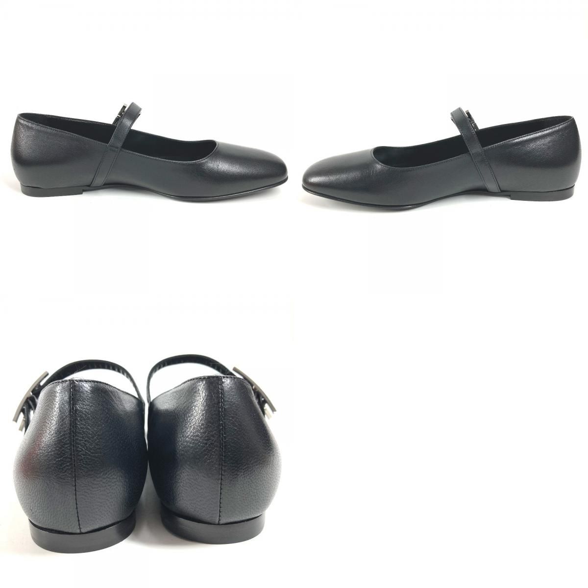 Hermes Leather Shoes Jane Black — view 9