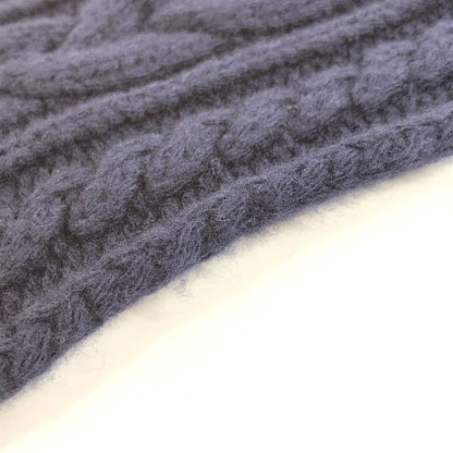 Louis Vuitton Scarf Only LV Mini Cable Wool Navy — view 3
