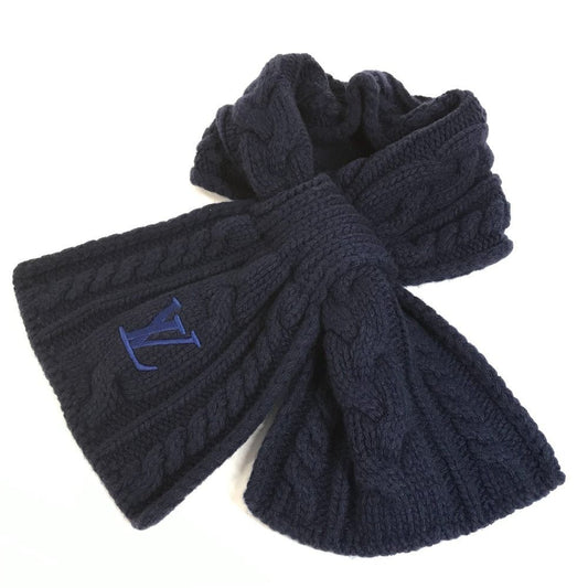 Louis Vuitton Scarf Only LV Mini Cable Wool Navy