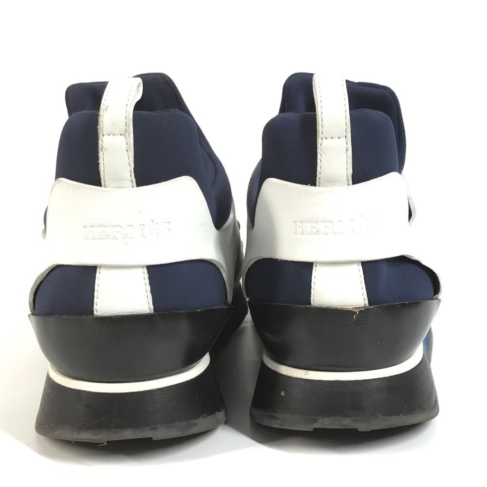 Hermes Sneakers Logo Bicolor Polyamide Navy — view 3