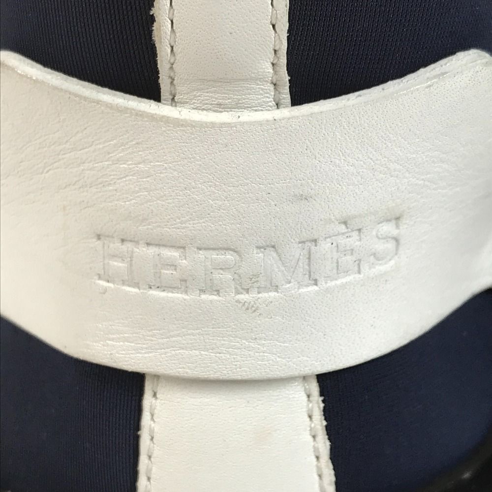 Hermes Sneakers Logo Bicolor Polyamide Navy — view 4