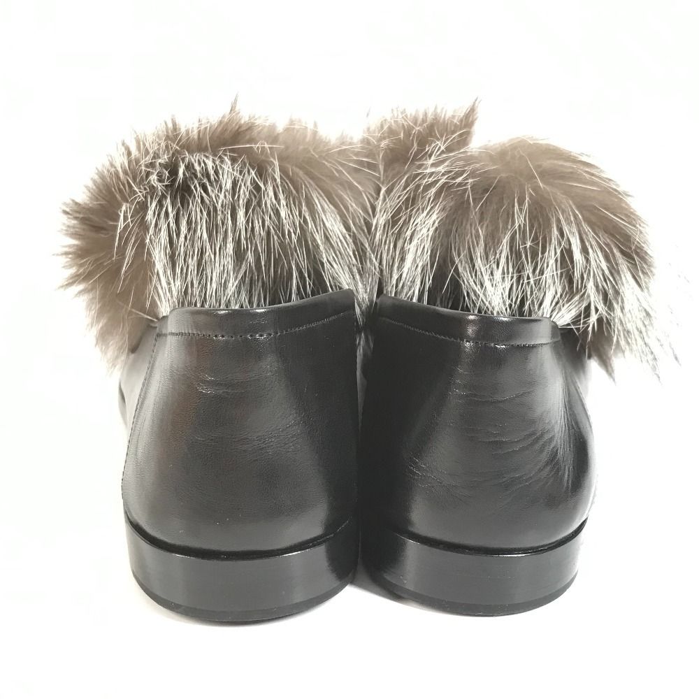 Louis Vuitton Loafers Leather Black — view 3
