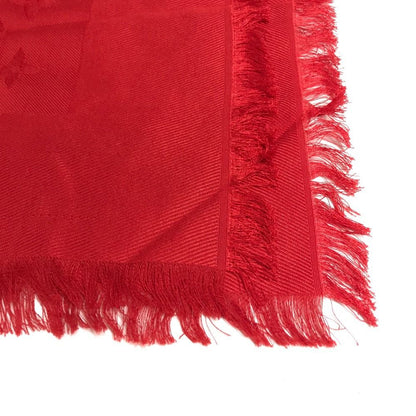 Louis Vuitton Shawl Large Wool Red Scarf — view 3