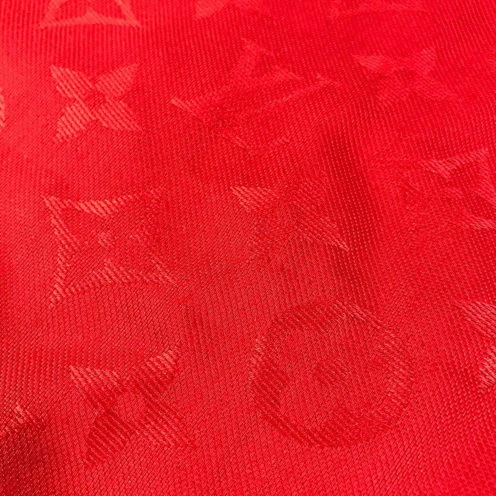 Louis Vuitton Shawl Large Wool Red Scarf — view 4