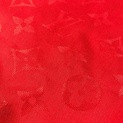 Louis Vuitton Shawl Large Wool Red Scarf — view 4