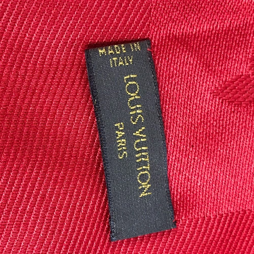 Louis Vuitton Shawl Large Wool Red Scarf — view 7
